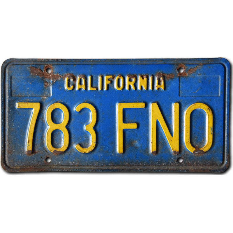 Americká ŠPZ California Blue 783 FNO