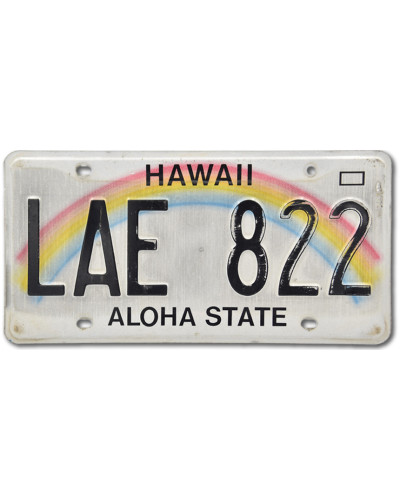 Americká ŠPZ Hawai Rainbow LAE 822