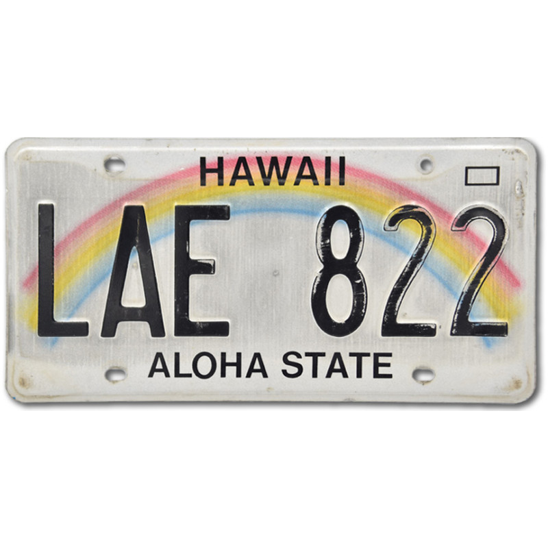 Americká ŠPZ Hawai Rainbow LAE 822