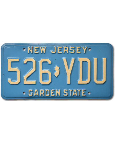 Americká SPZ New Jersey Garden State 526-YDU