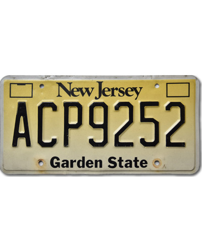 Americká ŠPZ New Jersey Garden State ACP9252