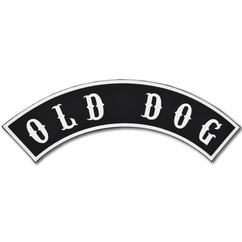 Moto nášivka Old Dog Rocker - XXL na chrbát