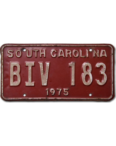 Americká ŠPZ South Carolina Red BIV 183