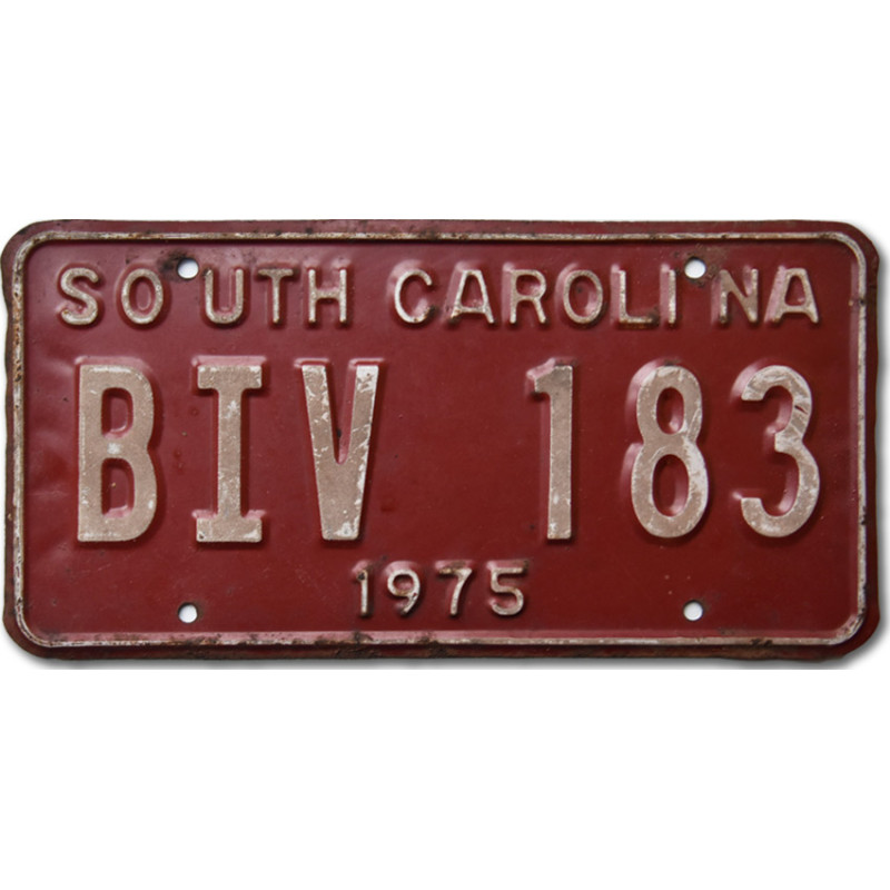 Americká ŠPZ South Carolina Red BIV 183
