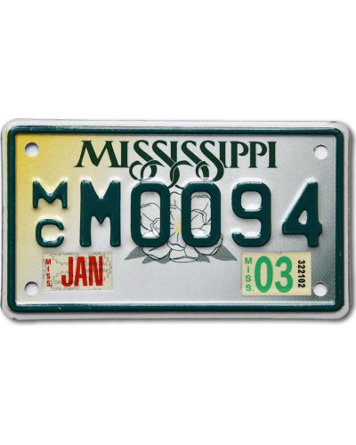 Moto americká ŠPZ Mississippi M0094