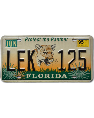 Americká ŠPZ Florida Panther LEK 125