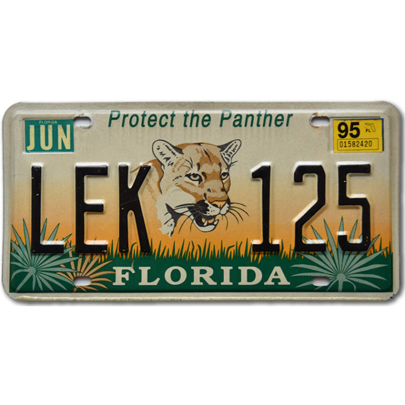 Americká ŠPZ Florida Panther LEK 125