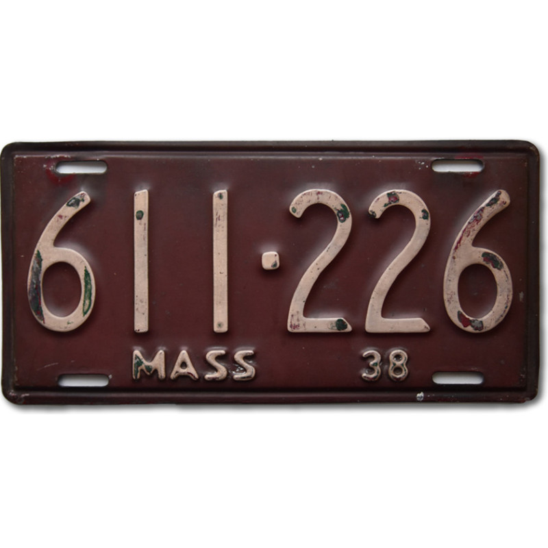 Americká ŠPZ Massachusetts 1938 Purple 611-226