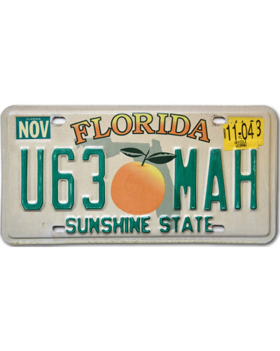 Americká SPZ Florida Orange