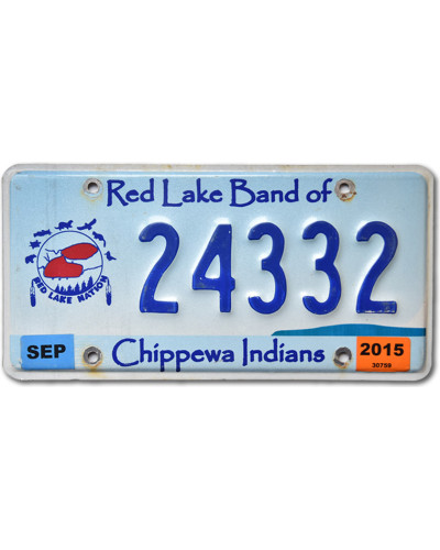Americká ŠPZ Minnesota Red Lake Tribe 24332