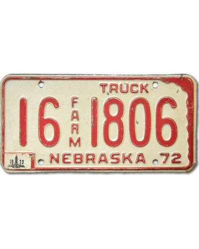 Americká SPZ Nebraska Farm Truck