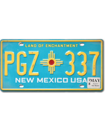 Americká SPZ New Mexico Blue PGZ 337
