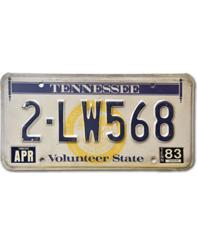 Americká ŠPZ Tennessee Volunteer State 2-LW568