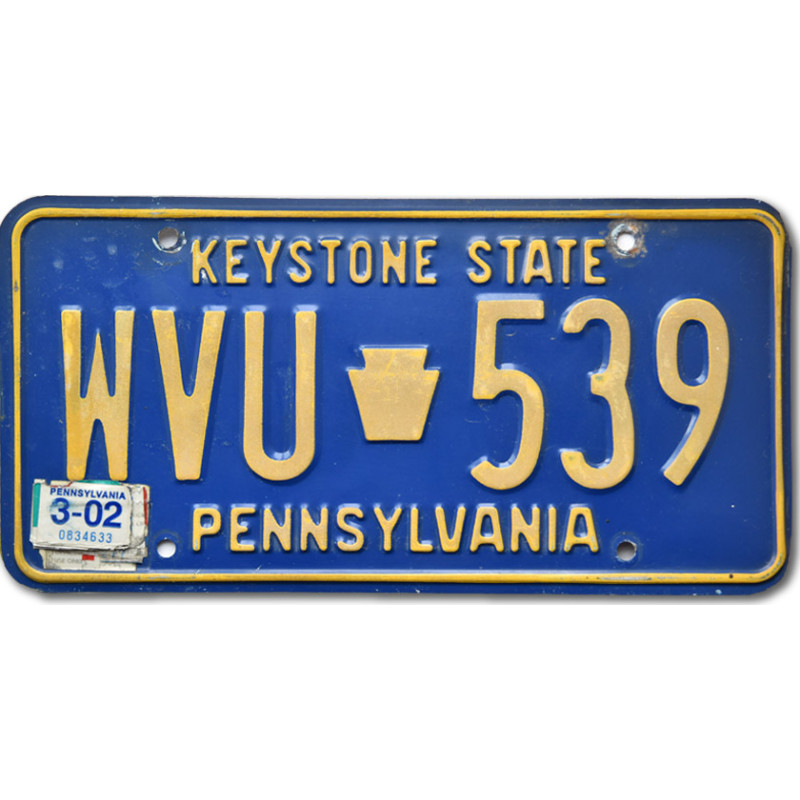 Americká SPZ Pennsylvania Keystone State Blue