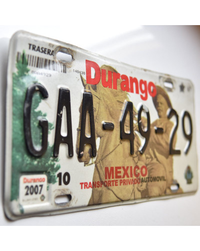 Mexická ŠPZ Durango GAA-49-29 b