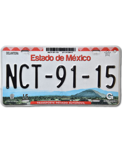 Mexická ŠPZ Estado de Mexico NCT-91-15