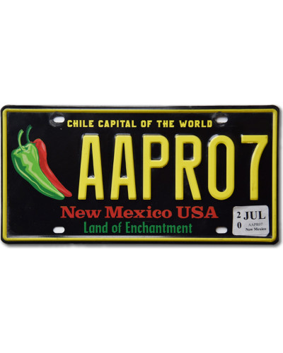 Americká ŠPZ New Mexico Chile Capital AAPRO7