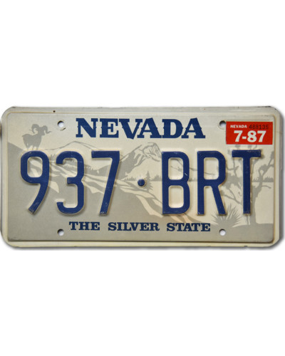 Americká ŠPZ Nevada Silver State 937-BRT