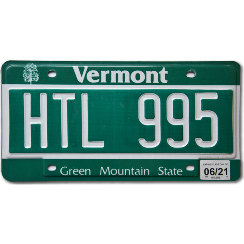 Americká ŠPZ Vermont Green HTL 995