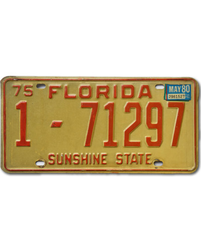 Americká ŠPZ Florida 1975 Sunshine State 1-71297
