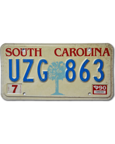 Americká ŠPZ South Carolina Tree UZG 863