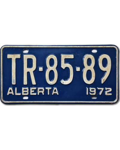 Kanadská ŠPZ Alberta 1972 Blue TR-85-89
