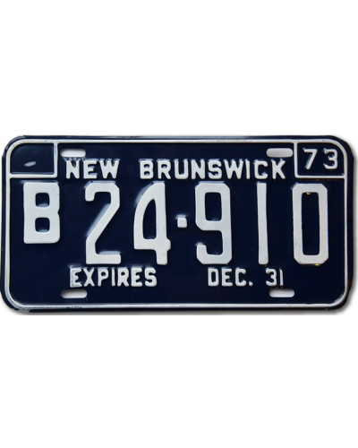 Kanadská ŠPZ New Brunswick 1973 Blue B24-910