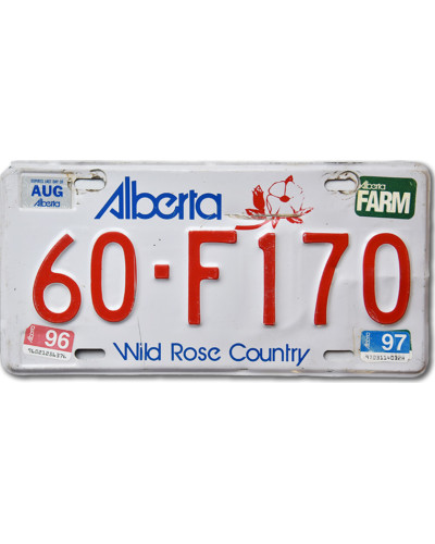Kanadská ŠPZ Alberta Wild Rose 60-F170
