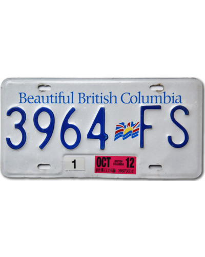 Kanadská ŠPZ British Columbia Beautiful 3964-FS