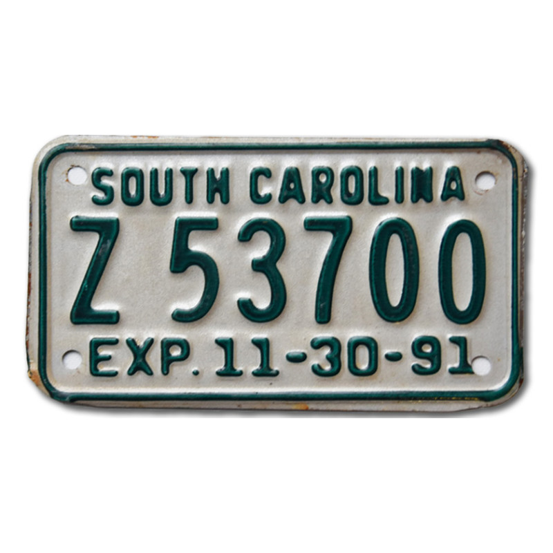 Moto americká ŠPZ South Carolina  Z53700