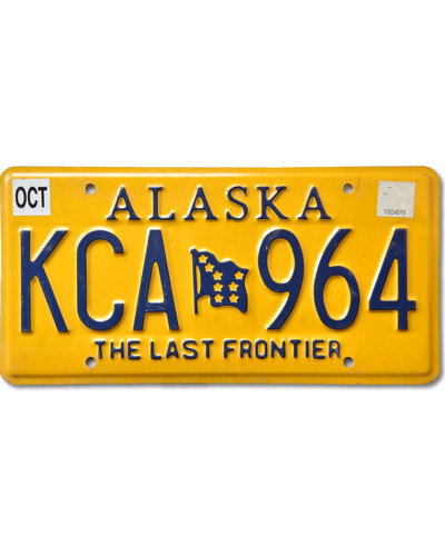 Americká ŠPZ Alaska Last Frontier KCA 964