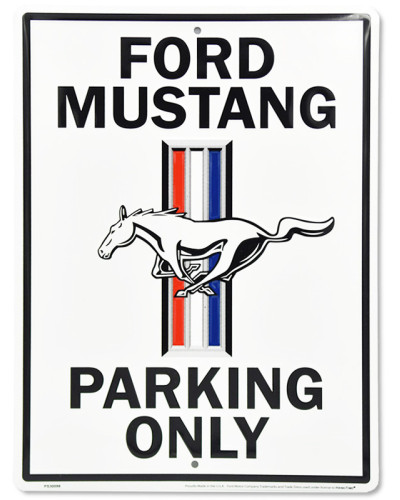 Plechová ceduľa Ford Mustang Parking 30 cm x 40 cm a