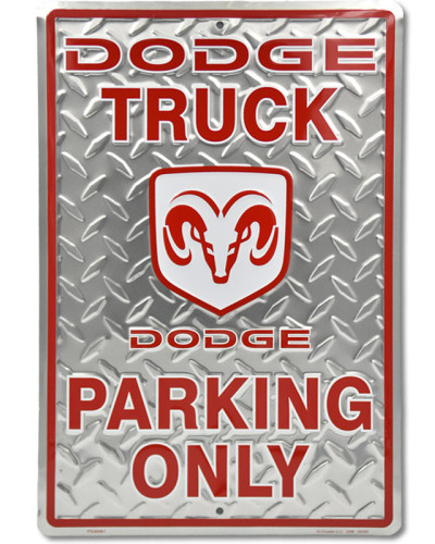 Plechová ceduľa Dodge Truck Parking 30 cm x 45 cm a