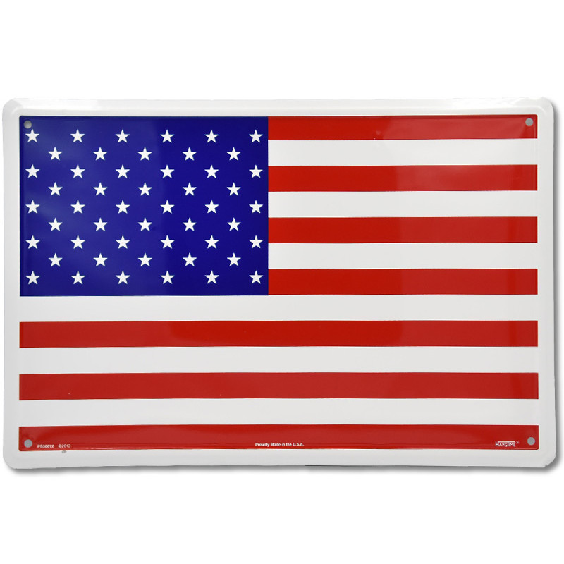 Plechová cedule vlajka USA 45cm x 30cm a