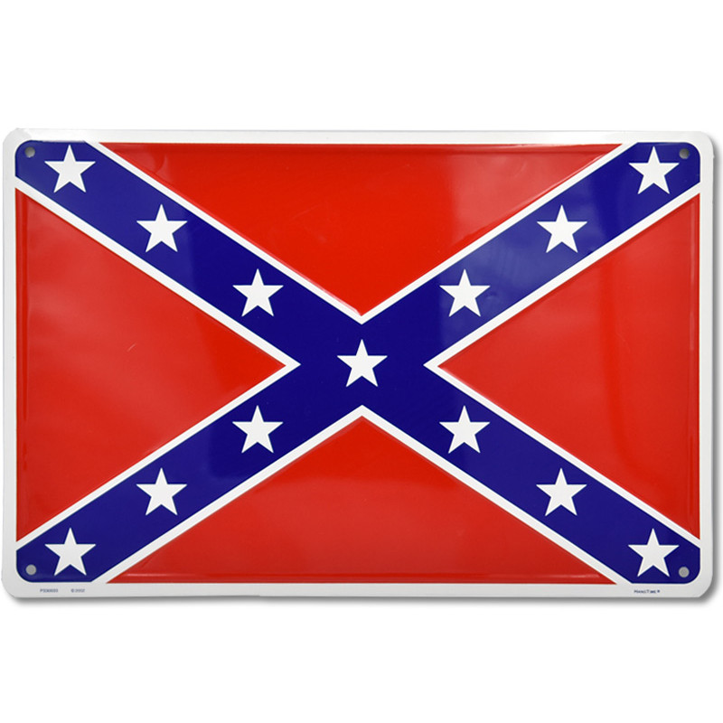 Plechová ceduľa Confederate Flag 45cm x 30cm a