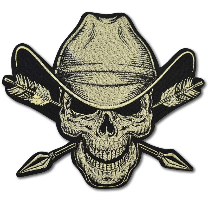 Moto nášivka Dead Cowboy Arrow XXL na záda 27 cm x 24 cm