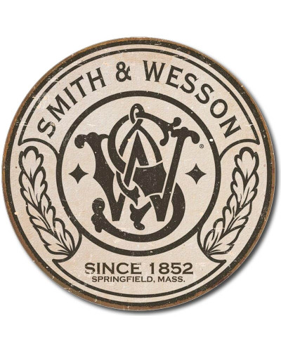 Plechová ceduľa Smith & Wesson Round 28 cm