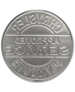Plechová ceduľa Chrysler Plymouth Service 30cm