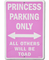 Plechová cedule Princess Parking 20cm x 30 cm