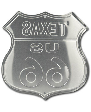Plechová ceduľa Route 66 Texas Shield 30 cm x 30 cm