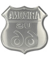 Plechová ceduľa Route 66 Arizona Shield 30cm x 30cm