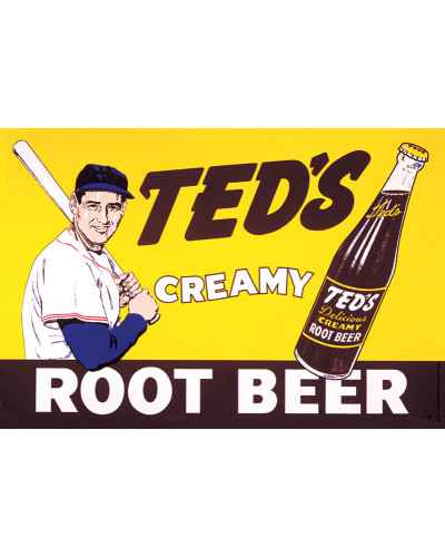 Plechová ceduľa Teds Creamy Root Beer 40 cm x 32 cm