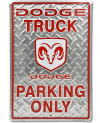 Plechová cedule Dodge Truck Parking 30 cm x 45 cm a