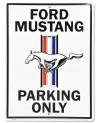 Plechová cedule Ford Mustang Parking 30 cm x 40 cm