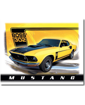 Plechová cedule Ford Mustang Boss 302 a