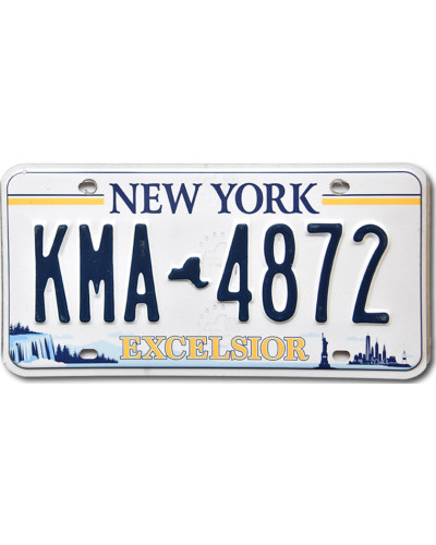 Americká ŠPZ New York Excelsior KMA 4872