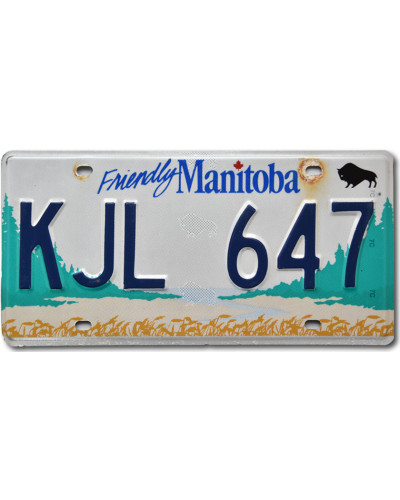 Kanadská ŠPZ Manitoba Friendly KJL 647