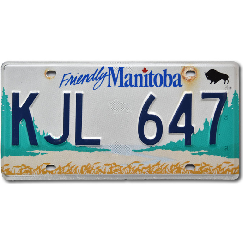 Kanadská SPZ Manitoba Friendly KJL 647