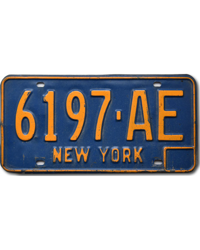 Americká ŠPZ New York Blue 6197-AE