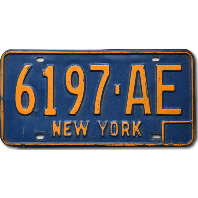 Americká ŠPZ New York Blue 6197-AE